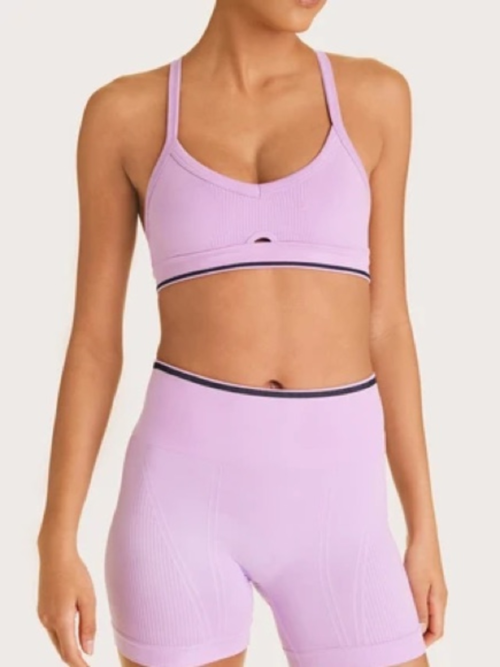 NWT ALALA Purple Seamless Sports Bra